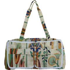 Egyptian Paper Papyrus Hieroglyphs Multi Function Bag by Wav3s