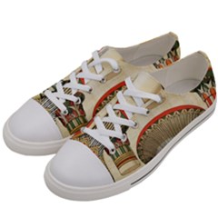 Egyptian Architecture Column Men s Low Top Canvas Sneakers by Wav3s