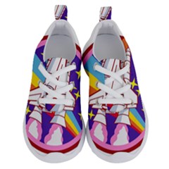 Badge-patch-pink-rainbow-rocket Running Shoes by Wav3s