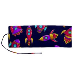 Space-patterns Roll Up Canvas Pencil Holder (m) by Wav3s