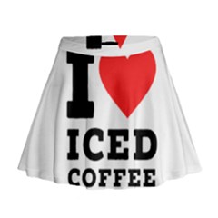 I Love Iced Coffee Mini Flare Skirt by ilovewhateva