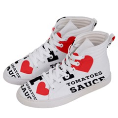 I Love Tomatoes Sauce Women s Hi-top Skate Sneakers by ilovewhateva