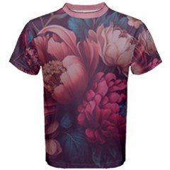 Bouquet-of-colorful-flowers Men s Cotton Tee by Giving