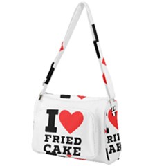 I Love Fried Cake  Front Pocket Crossbody Bag by ilovewhateva