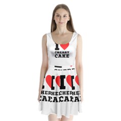 I Love Cherry Cake Split Back Mini Dress  by ilovewhateva