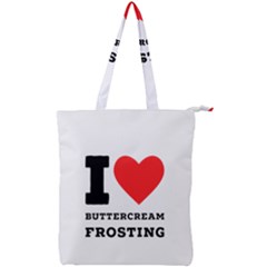 I Love Buttercream Frosting Double Zip Up Tote Bag by ilovewhateva