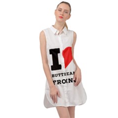 I Love Buttercream Frosting Sleeveless Shirt Dress by ilovewhateva