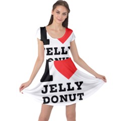 I Love Jelly Donut Cap Sleeve Dress