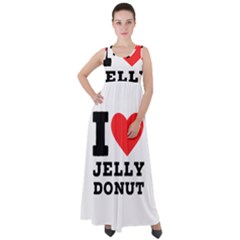 I Love Jelly Donut Empire Waist Velour Maxi Dress by ilovewhateva