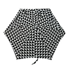 Optical Illusion Black Mini Folding Umbrellas by Ndabl3x