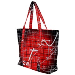 Geometry Mathematics Cube Zip Up Canvas Bag by Ndabl3x