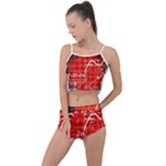 Geometry Mathematics Cube Summer Cropped Co-Ord Set