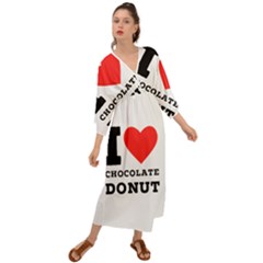 I Love Chocolate Donut Grecian Style  Maxi Dress by ilovewhateva