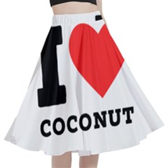 I Love Coconut A-line Full Circle Midi Skirt With Pocket by ilovewhateva