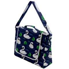 Swan Pattern Elegant Design Box Up Messenger Bag by Vaneshart