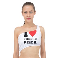 I Love Cheese Pizza Spliced Up Bikini Top  by ilovewhateva