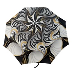 Pattern Gold Marble Folding Umbrellas by Vaneshop