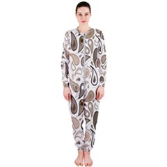 Paisley Pattern Background Graphic Onepiece Jumpsuit (ladies) by Vaneshop