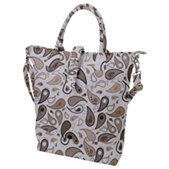 Paisley Pattern Background Graphic Buckle Top Tote Bag by Vaneshop