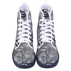 Background Pattern Geometric Design Men s High-top Canvas Sneakers by Vaneshop