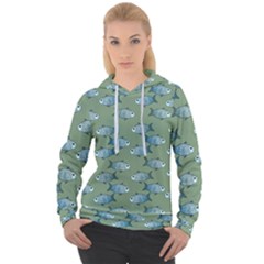 Fishes Pattern Background Theme Women s Overhead Hoodie by Vaneshop