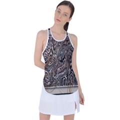 Zebra Abstract Background Racer Back Mesh Tank Top by Vaneshop