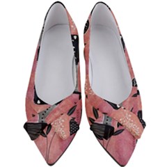 Floral Wall Art Women s Bow Heels by Vaneshop