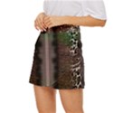 Leopard Animal Shawl Honeycomb Mini Front Wrap Skirt View2