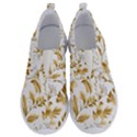 Flowers Gold Floral No Lace Lightweight Shoes View1