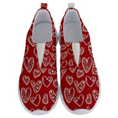 Vector Seamless Pattern Of Hearts With Valentine s Day No Lace Lightweight Shoes by Wav3s