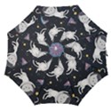 Space Cat Illustration Pattern Astronaut Straight Umbrellas View1