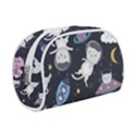 Space Cat Illustration Pattern Astronaut Make Up Case (Small) View1