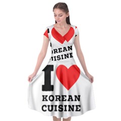 I Love Korean Cuisine Cap Sleeve Wrap Front Dress by ilovewhateva