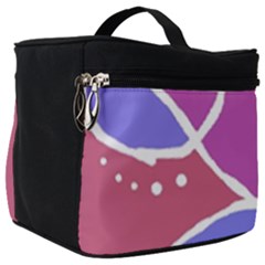 Mazipoodles In The Frame  - Pink Purple Make Up Travel Bag (big) by Mazipoodles