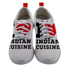 I Love Indian Cuisine Women Athletic Shoes by ilovewhateva