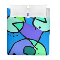 Mazipoodles In The Frame - Balanced Meal 5 Duvet Cover Double Side (full/ Double Size) by Mazipoodles