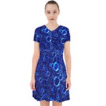 Blue Bubbles Abstract Adorable in Chiffon Dress