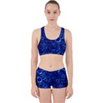 Blue Bubbles Abstract Work It Out Gym Set
