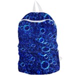 Blue Bubbles Abstract Foldable Lightweight Backpack