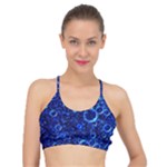 Blue Bubbles Abstract Basic Training Sports Bra