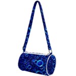 Blue Bubbles Abstract Mini Cylinder Bag