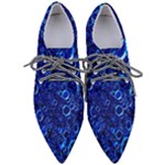 Blue Bubbles Abstract Pointed Oxford Shoes