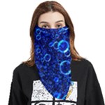 Blue Bubbles Abstract Face Covering Bandana (Triangle)