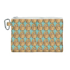 Owl Bird Pattern Canvas Cosmetic Bag (large) by Vaneshop