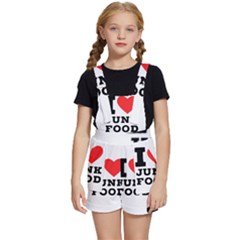 I Love Junk Food Kids  Short Overalls by ilovewhateva