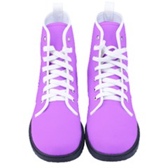Helio Purple	 - 	high-top Canvas Sneakers