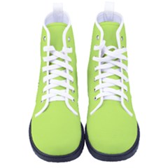 Slime Green	 - 	high-top Canvas Sneakers by ColorfulShoes
