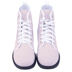 Rose  Quartz Pink	 - 	high-top Canvas Sneakers by ColorfulShoes