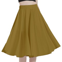Mode Beige	 - 	a-line Full Circle Midi Skirt With Pocket