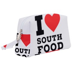 I Love South Food Wristlet Pouch Bag (large) by ilovewhateva